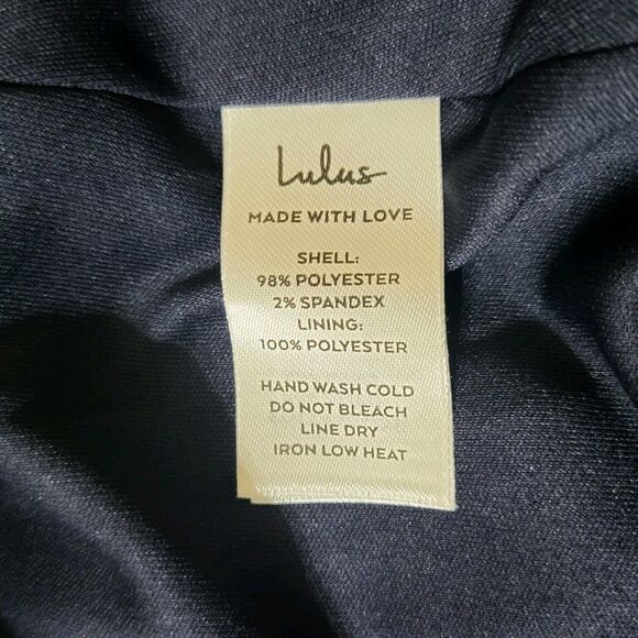 Lulus Ultimate Sweetness Navy Blue Satin Flutter Sleeve Maxi Dress L New Wedding - Picture 7 of 7